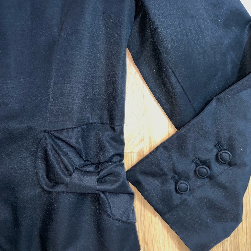 Black H & M blazer with bow pockets - Picture 4 of 6